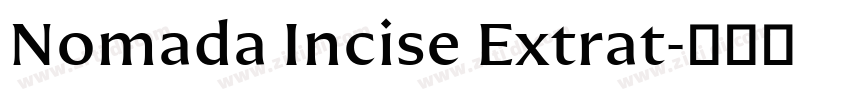Nomada Incise Extrat字体转换 Nomada Incise Extrat字体转换